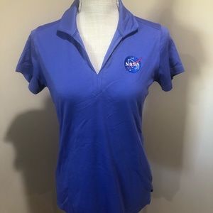 Blue NASA Embroidered Polo